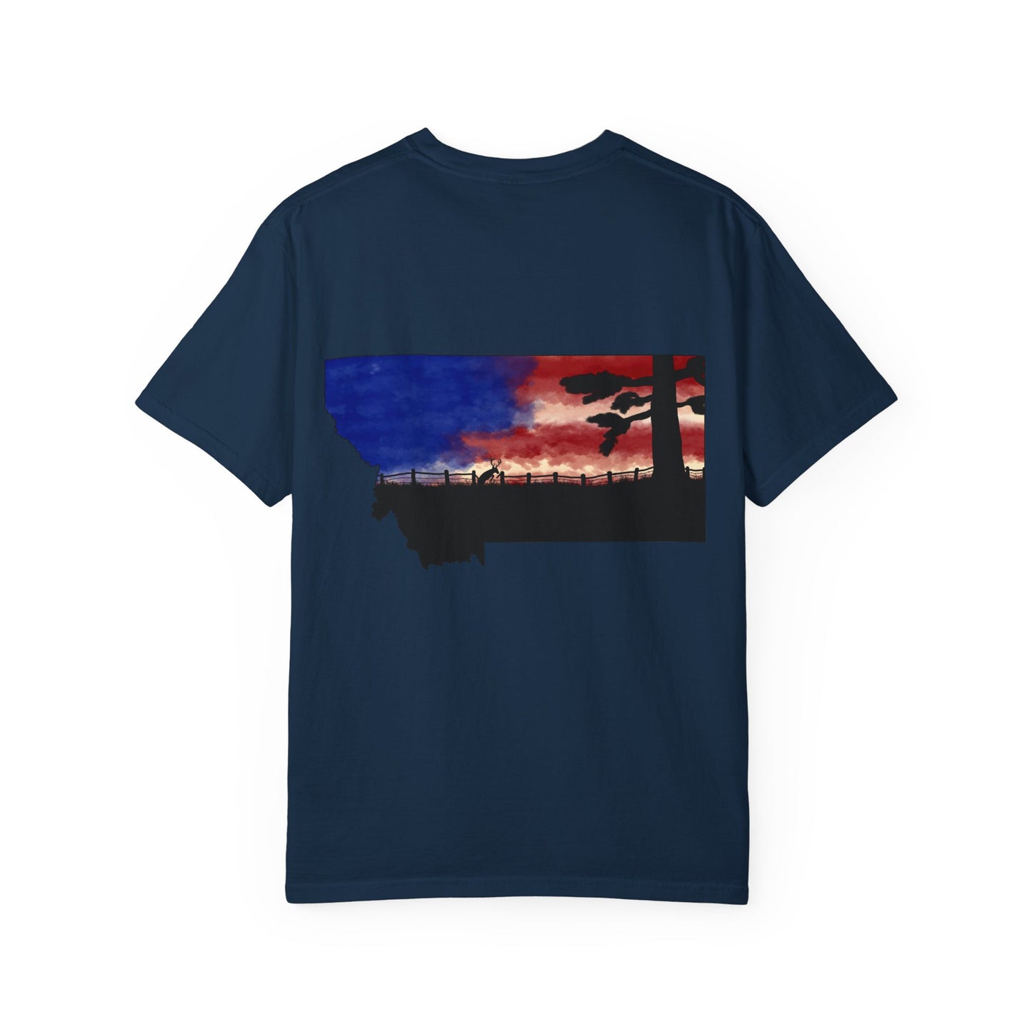 Patriotic Montana Buck T-Shirt