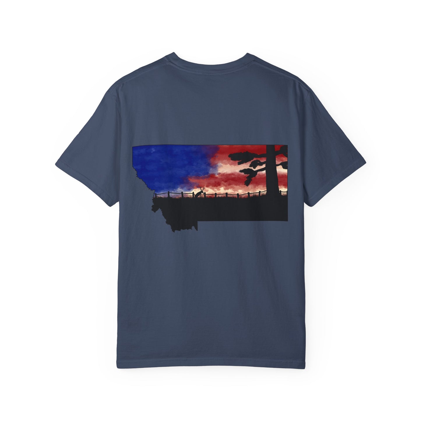 Patriotic Montana Buck T-Shirt