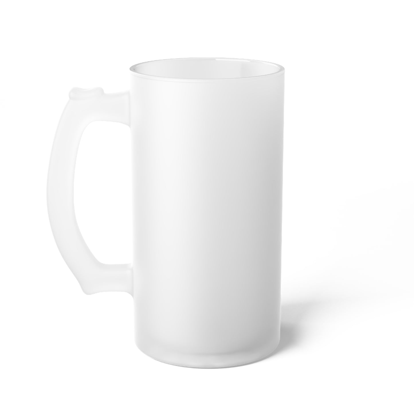 SH Orange Frosted Glass Beer Mug