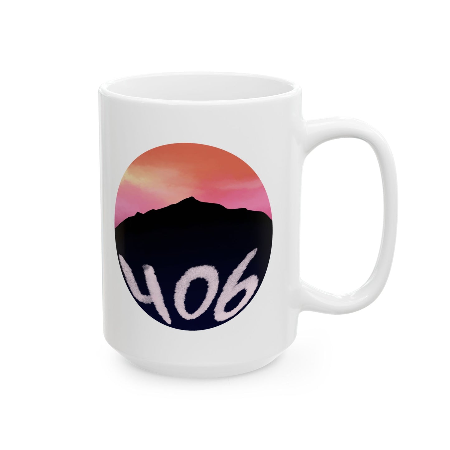 406 Mountain Sunset Ceramic Mug