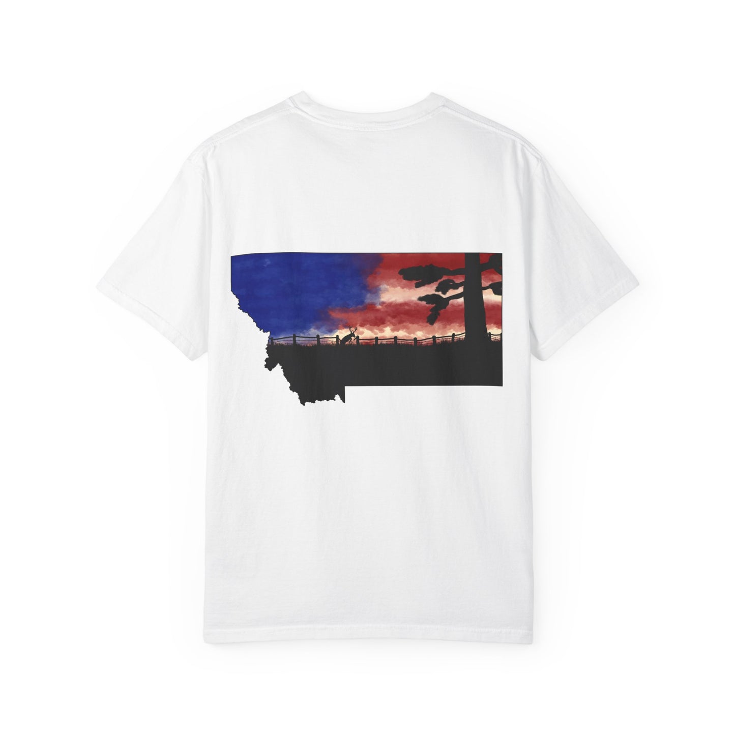 Patriotic Montana Buck T-Shirt