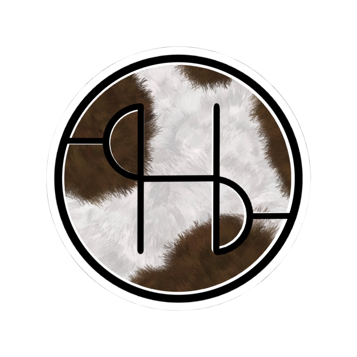 SH Cow Print Kiss-Cut Stickers