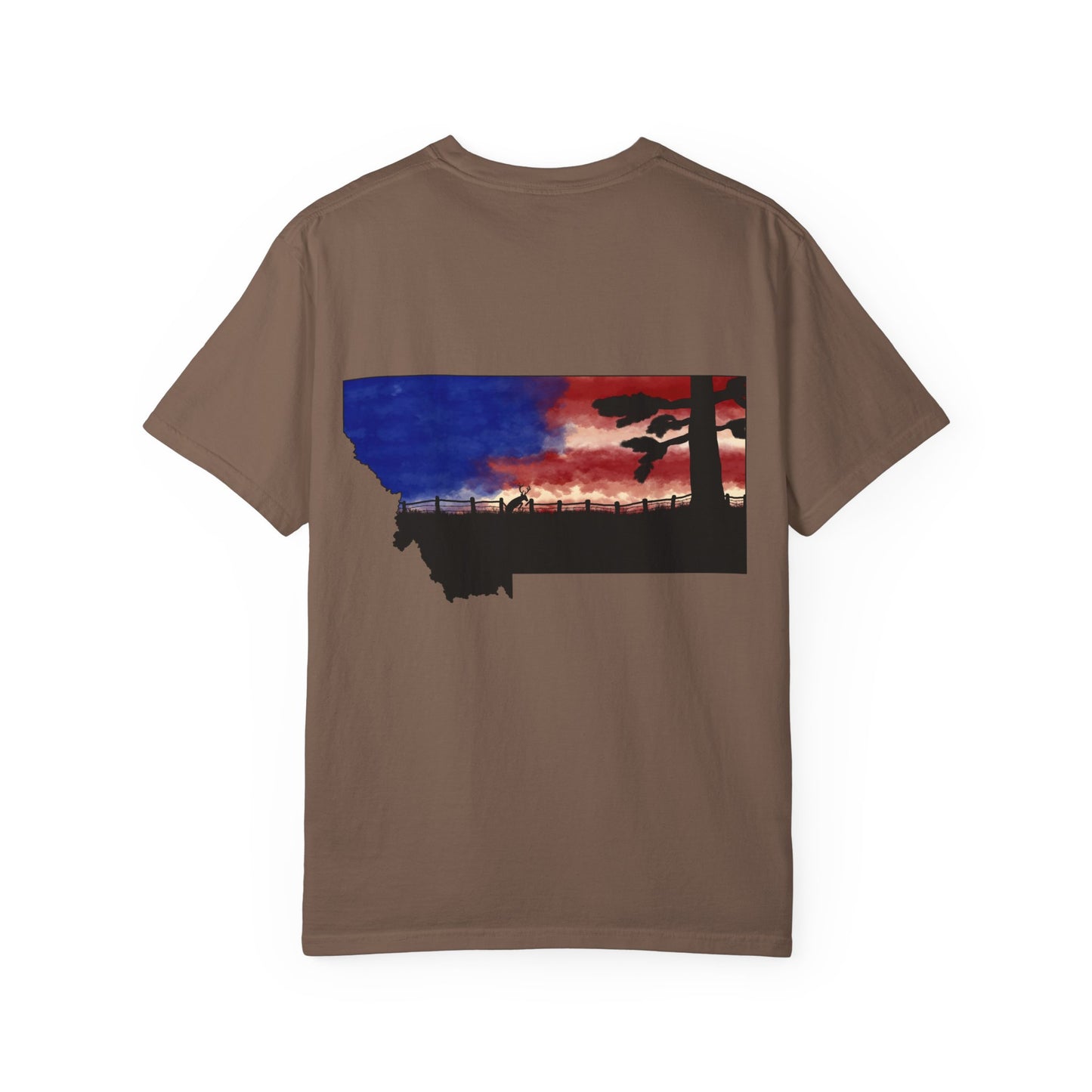 Patriotic Montana Buck T-Shirt