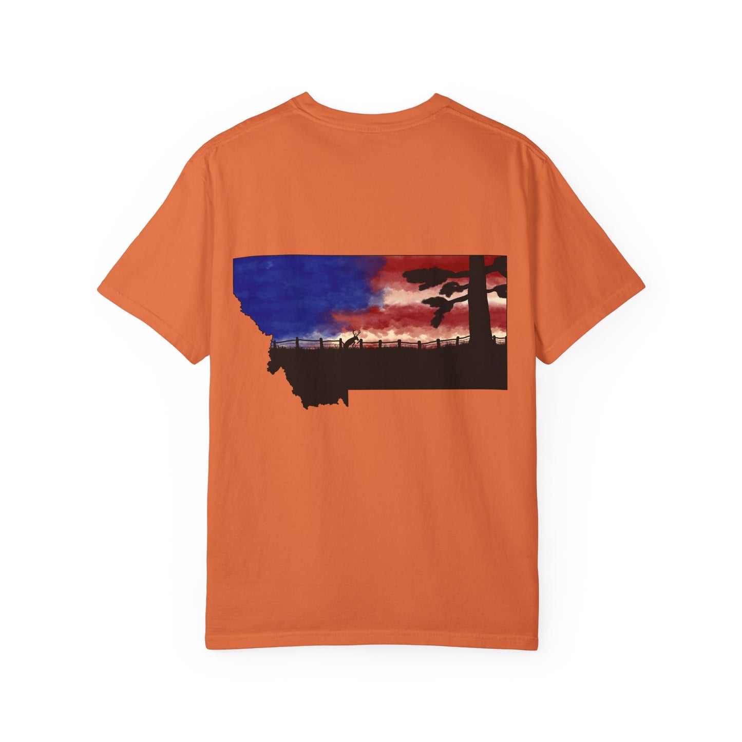 Patriotic Montana Buck T-Shirt
