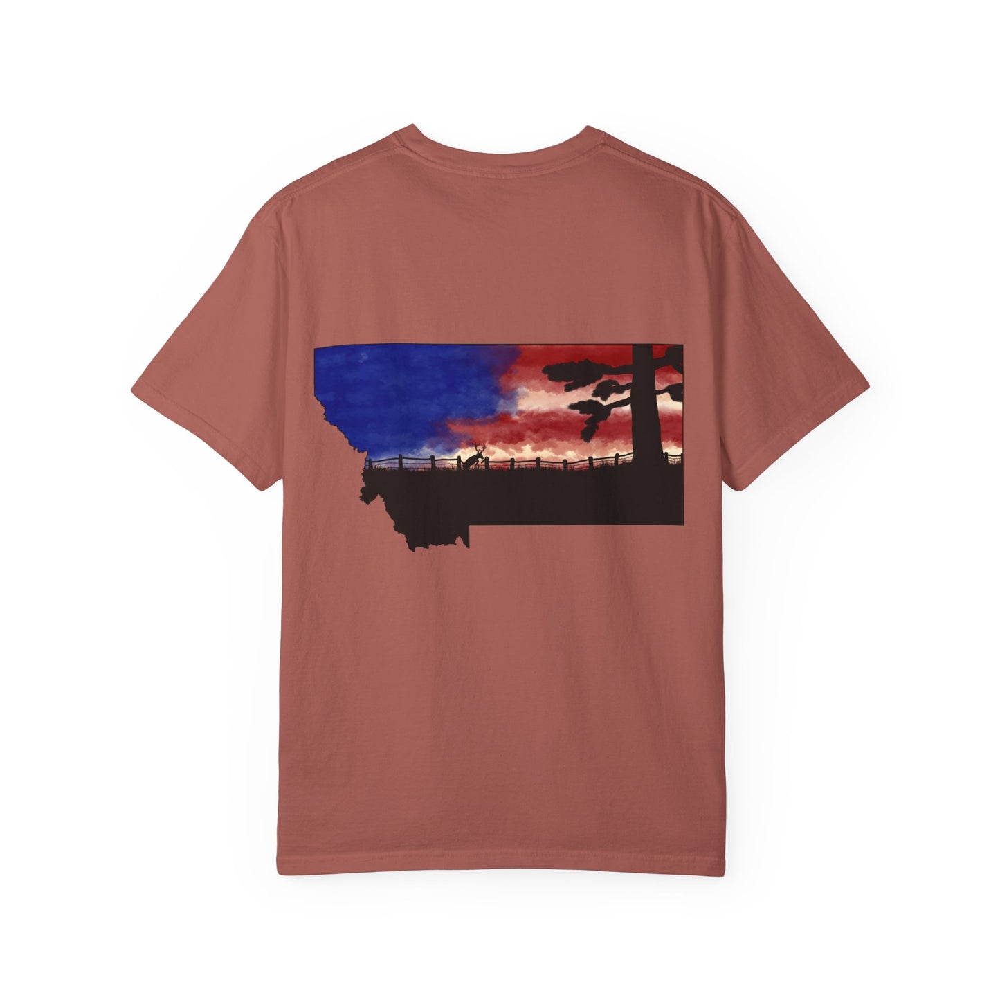 Patriotic Montana Buck T-Shirt
