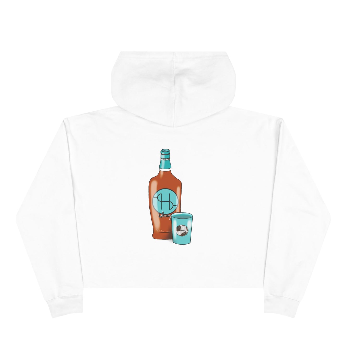 Whiskey Bottle Crop Hoodie