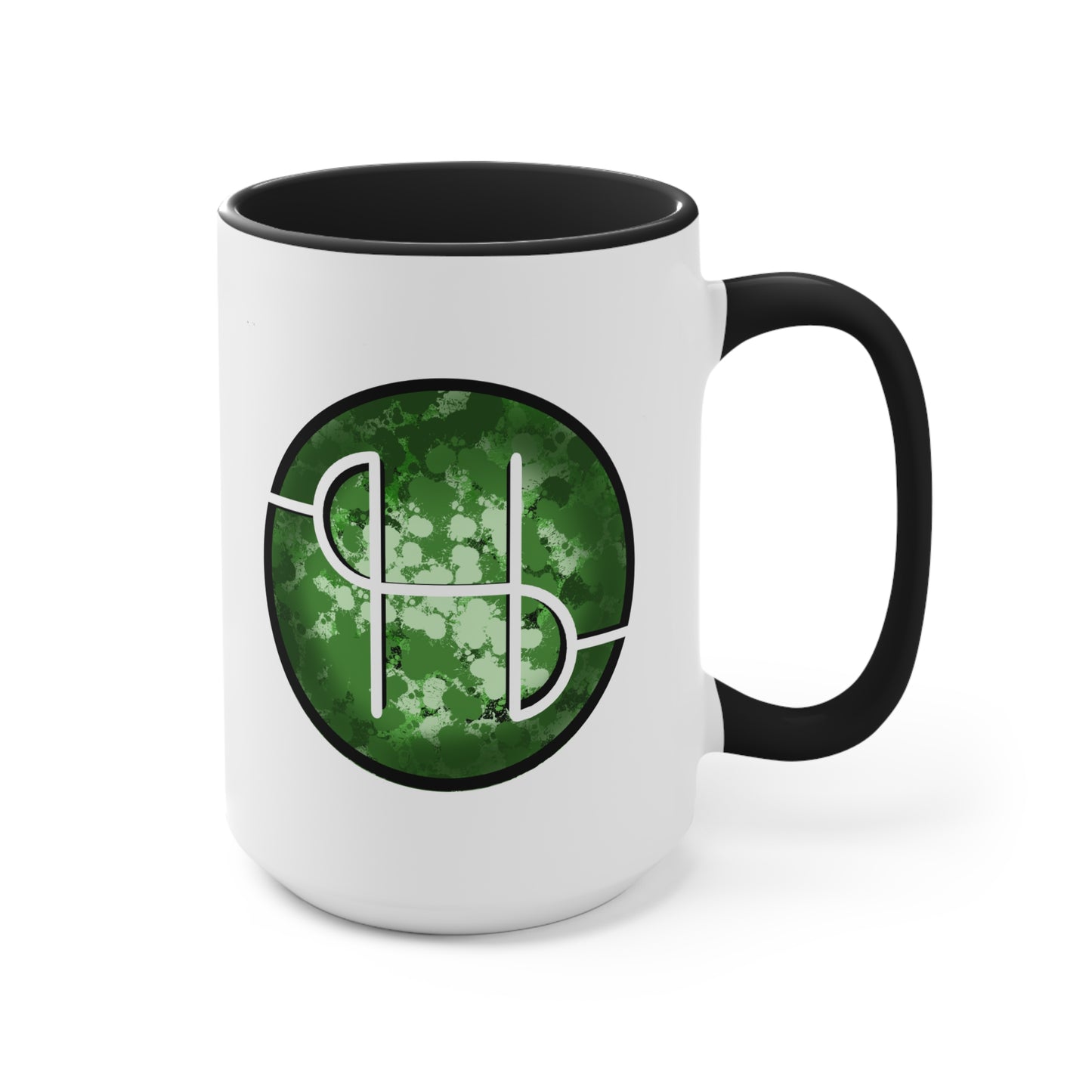 SH Logo Green Accent Coffee Cup