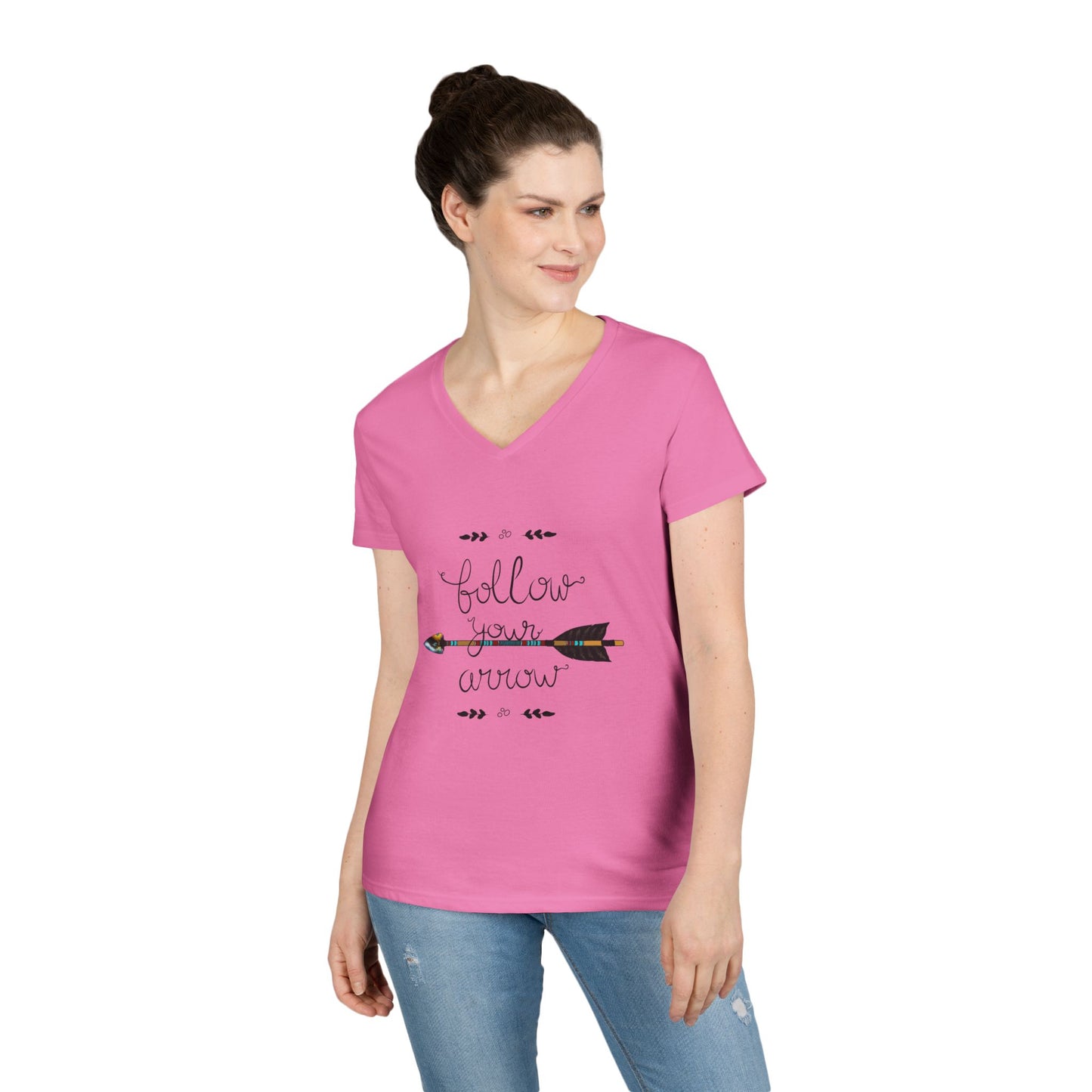Follow Your Arrow V-Neck T-Shirt
