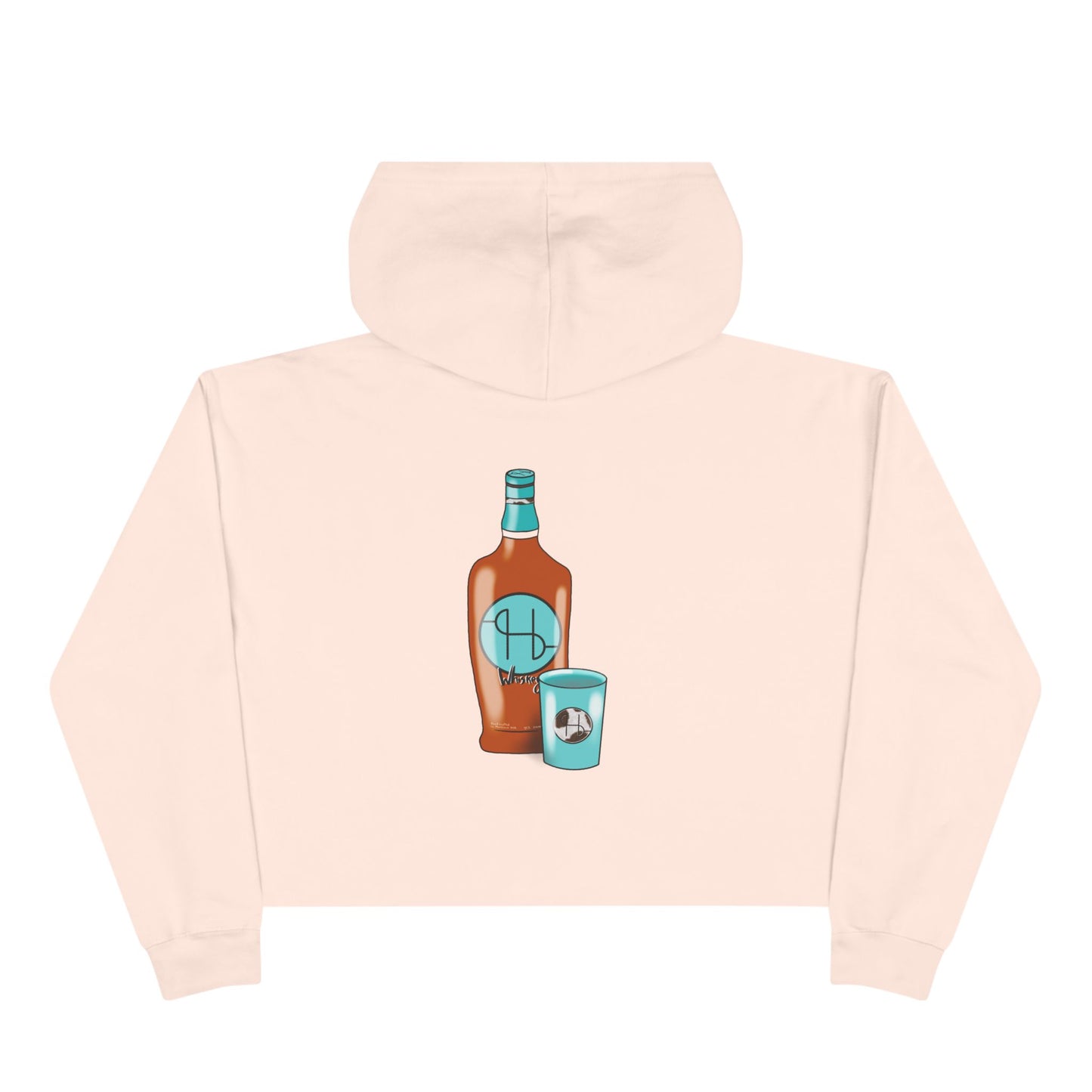 Whiskey Bottle Crop Hoodie