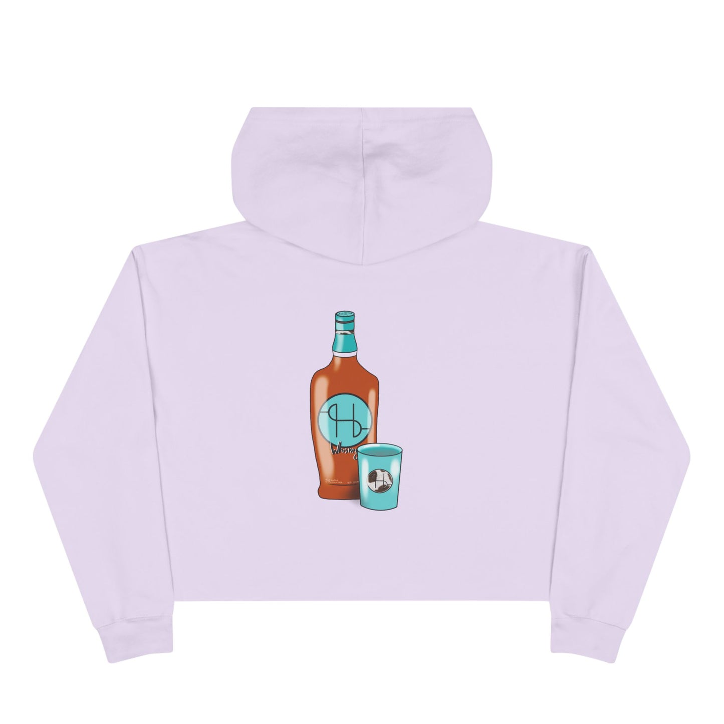 Whiskey Bottle Crop Hoodie