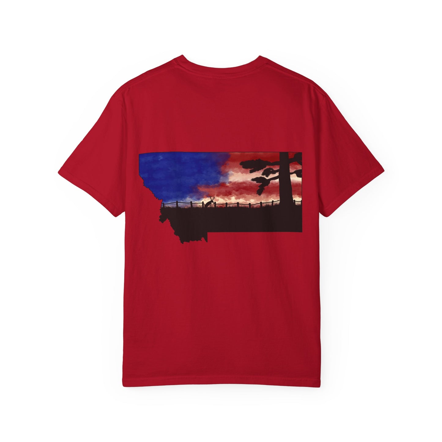 Patriotic Montana Buck T-Shirt