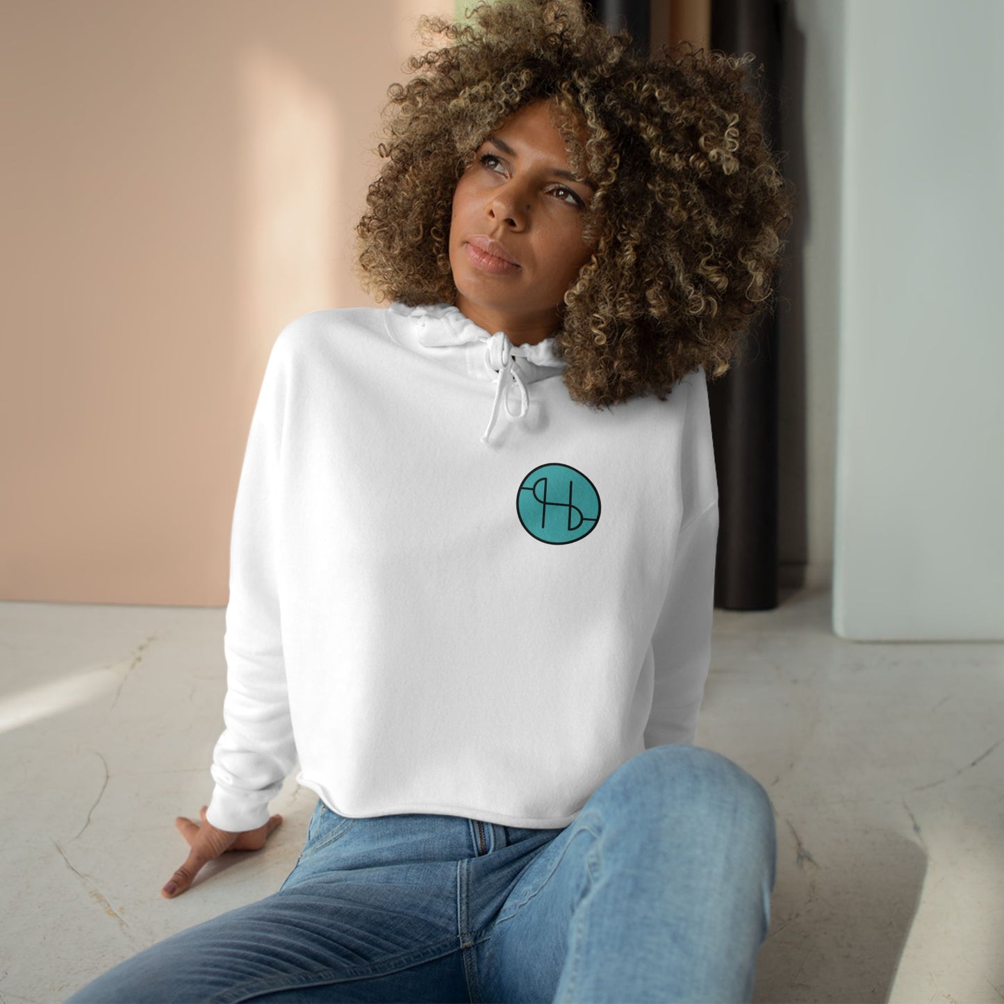 Whiskey Bottle Crop Hoodie