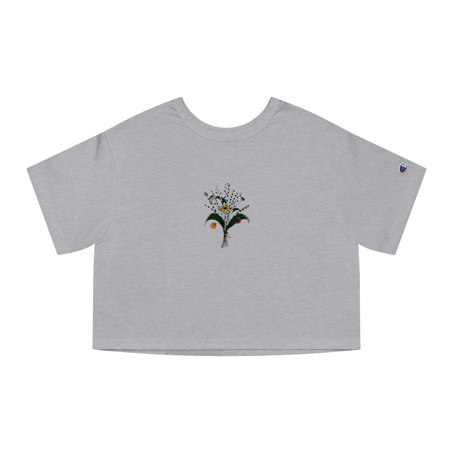 Flower Bouquet Cropped T-Shirt