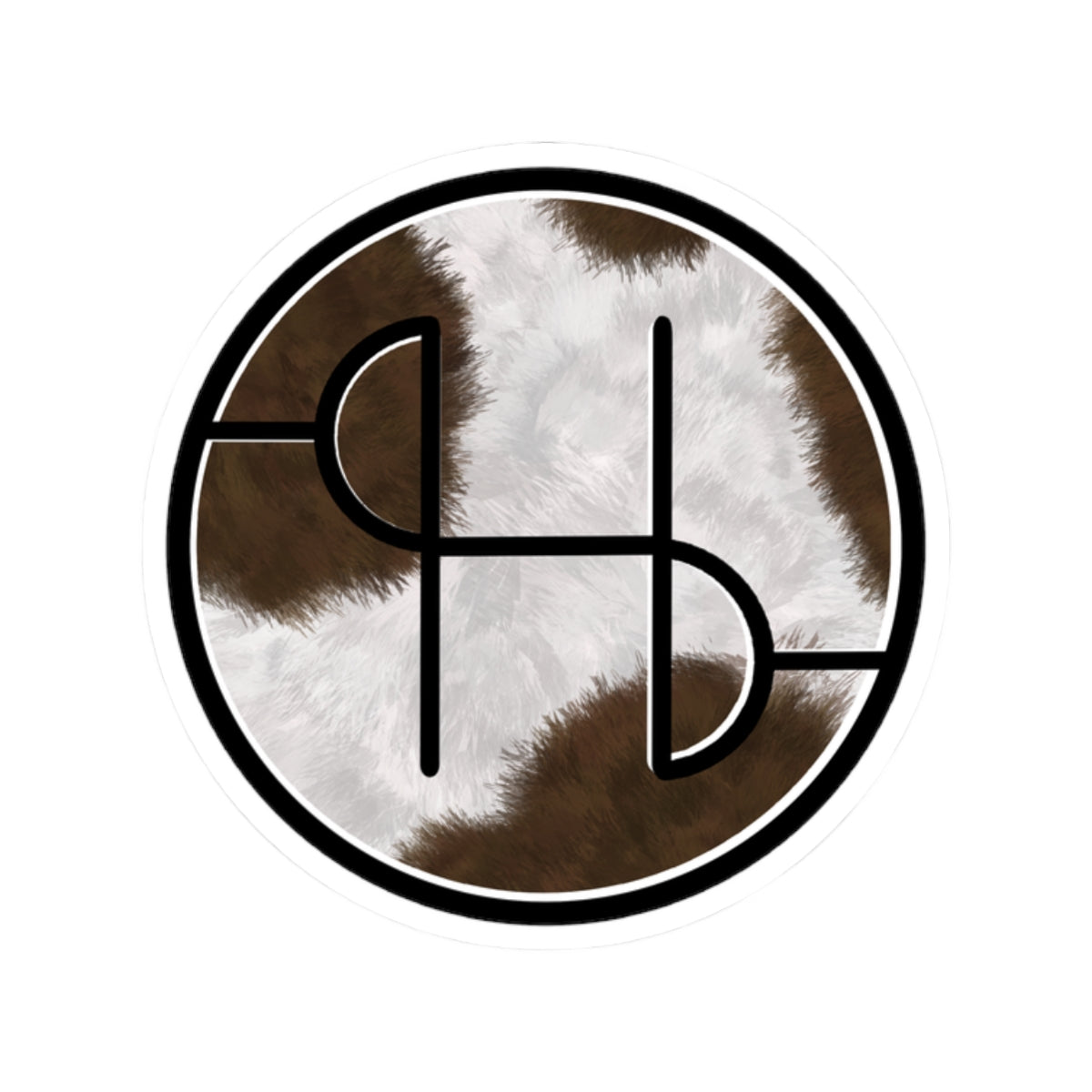 SH Cow Print Kiss-Cut Stickers