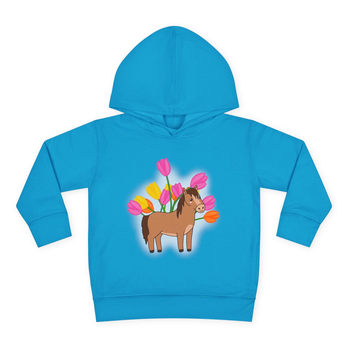Horse n’ Flowers Hooded Pullover