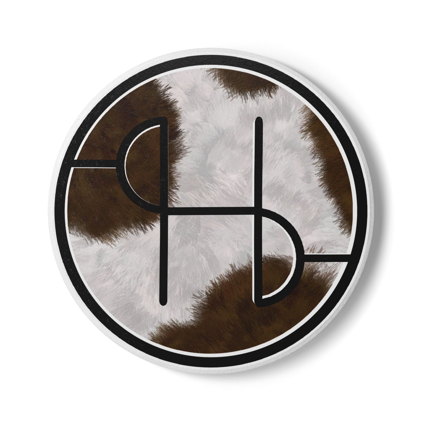 SH Cow Print Ceramic Coasters