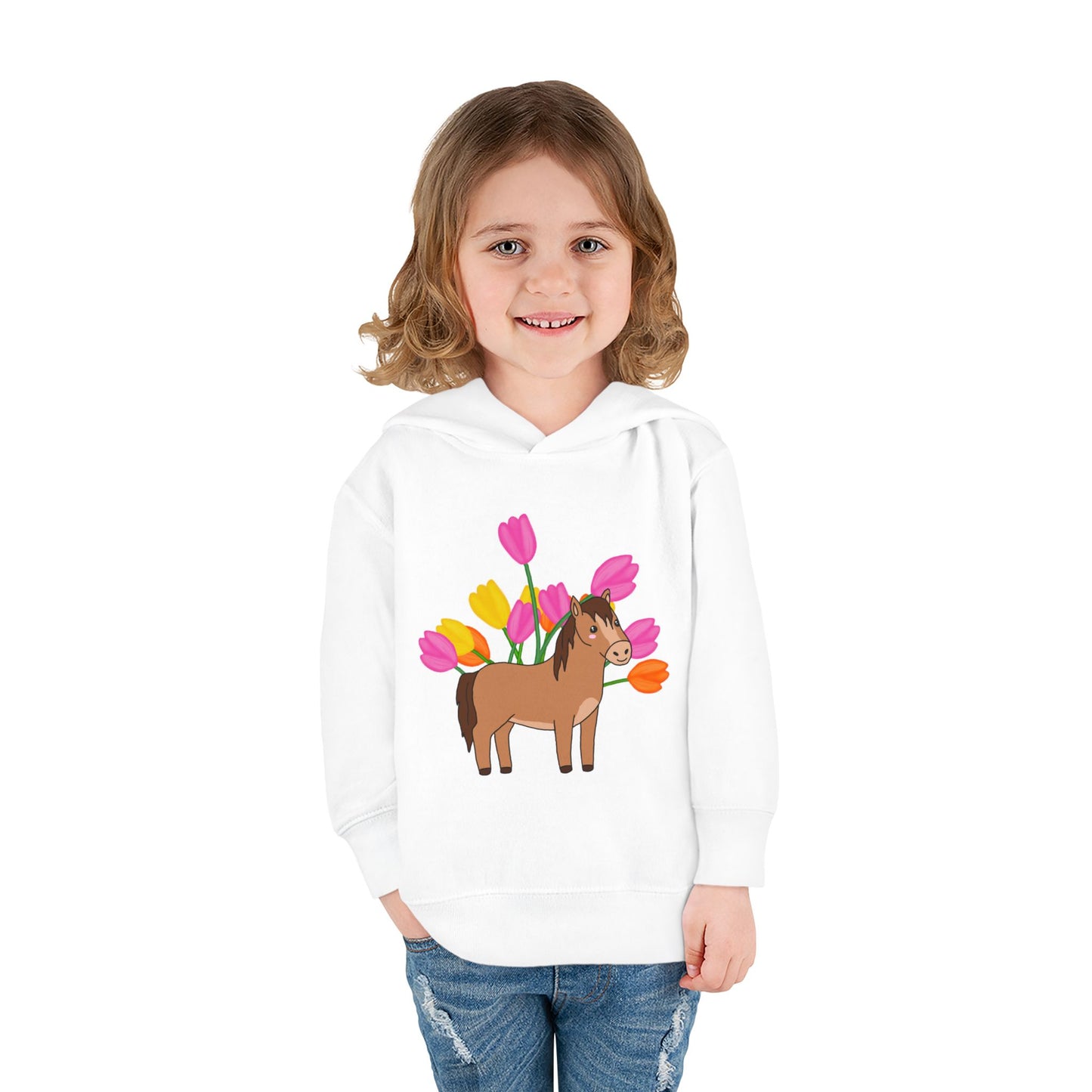 Horse n’ Flowers Hooded Pullover