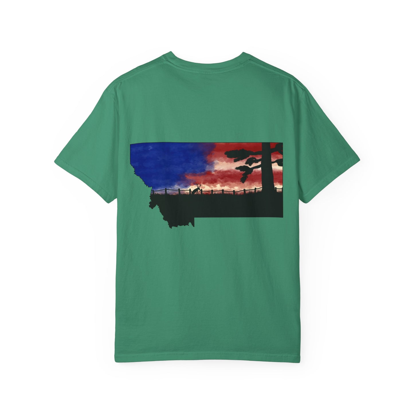 Patriotic Montana Buck T-Shirt
