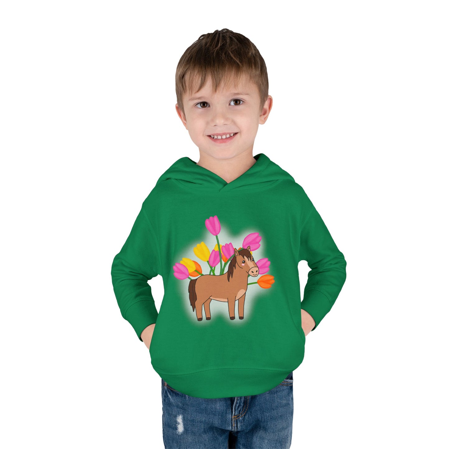 Horse n’ Flowers Hooded Pullover