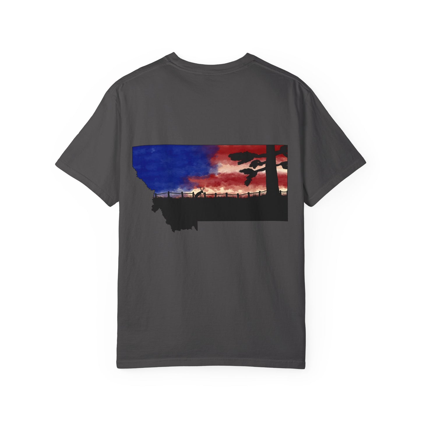 Patriotic Montana Buck T-Shirt