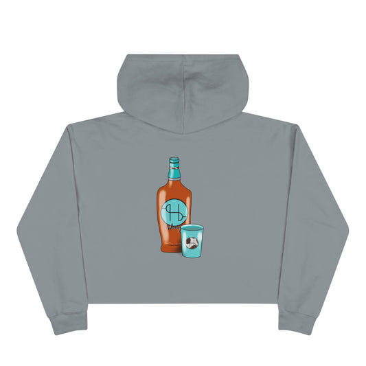 Whiskey Bottle Crop Hoodie