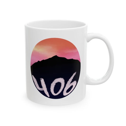406 Mountain Sunset Ceramic Mug