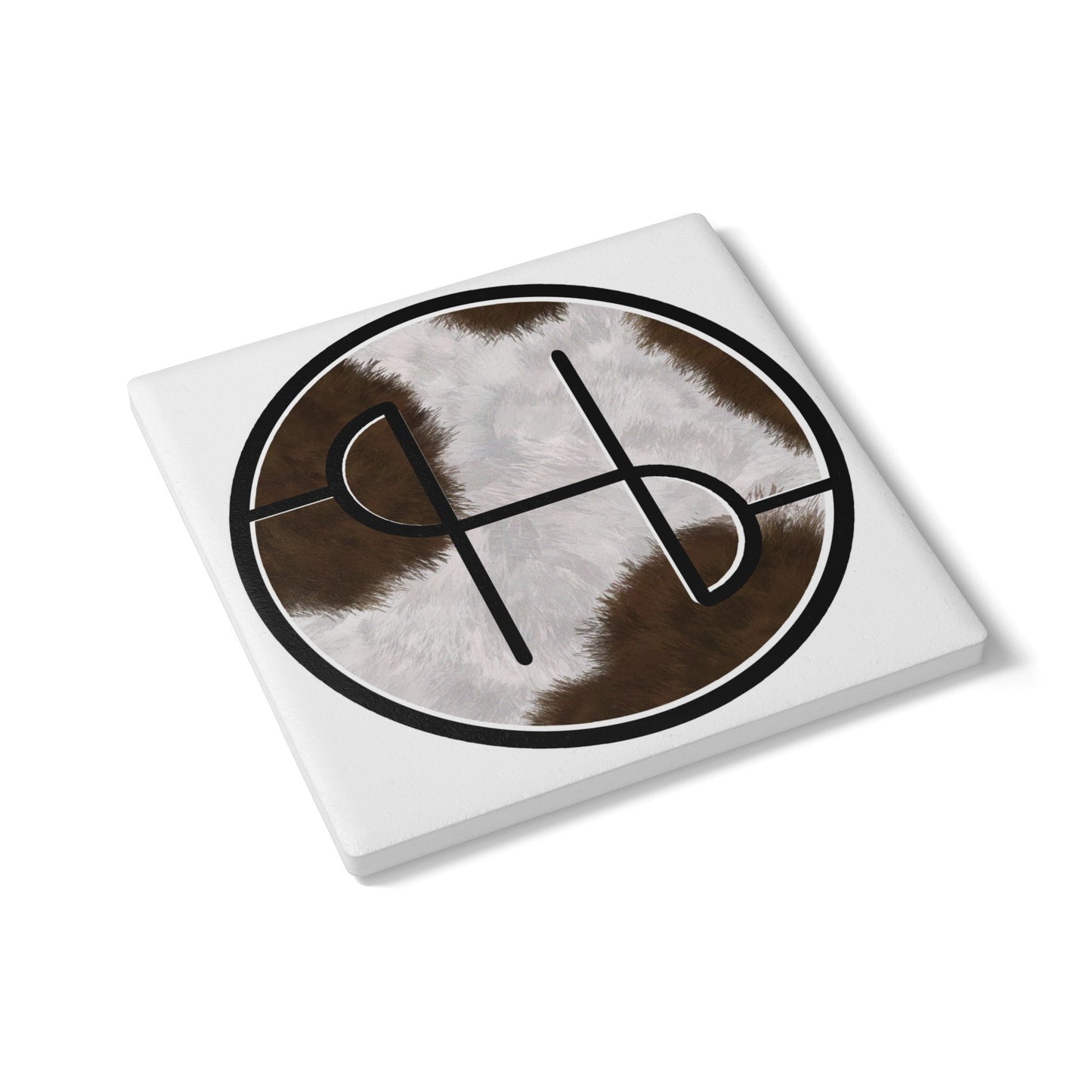 SH Cow Print Ceramic Coasters