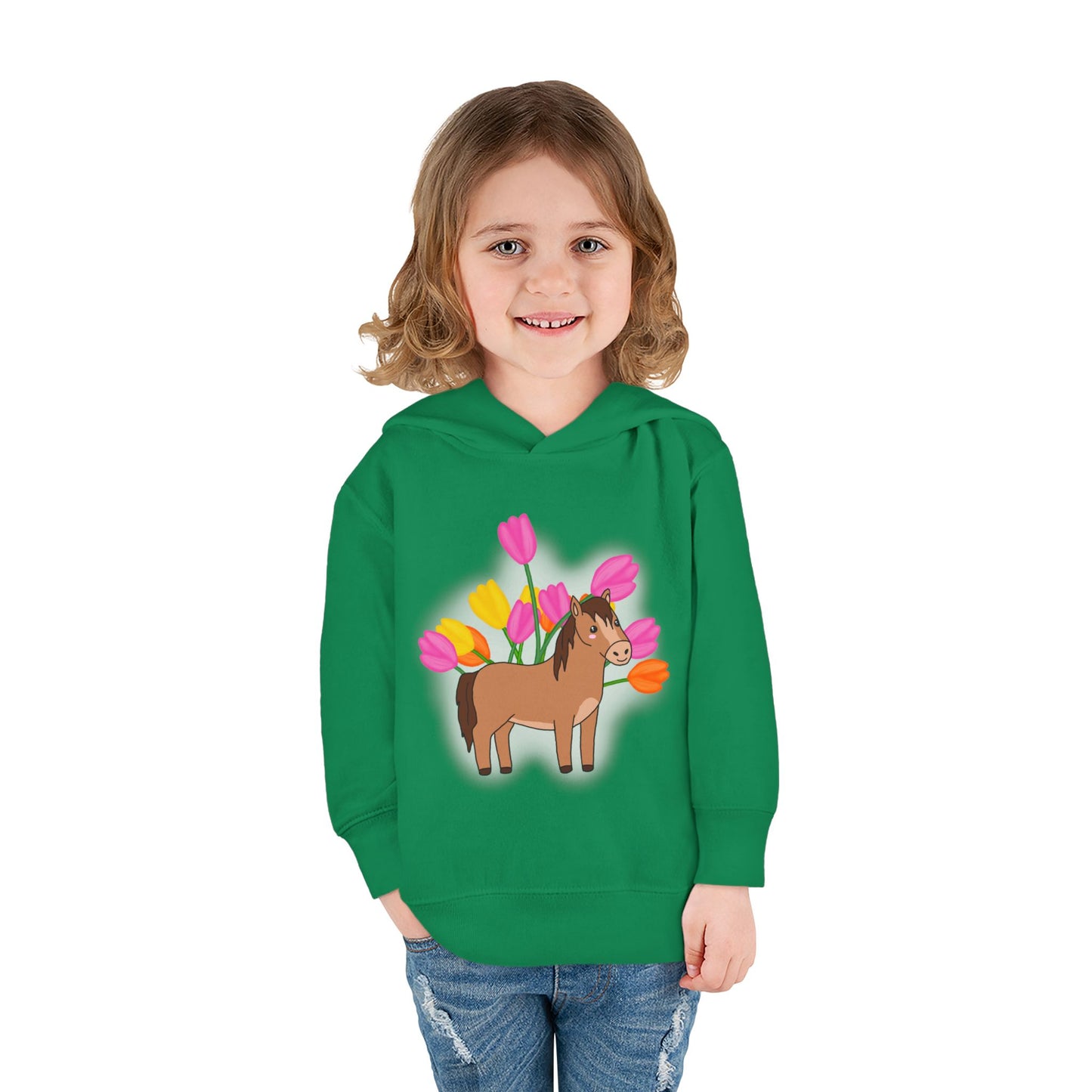 Horse n’ Flowers Hooded Pullover