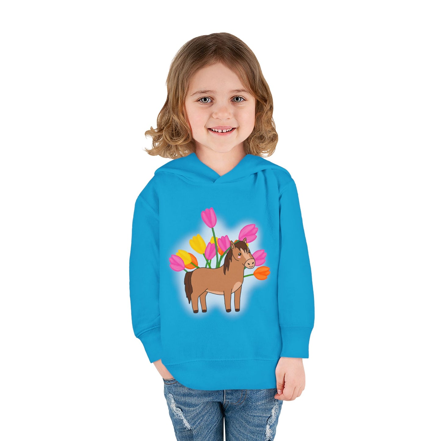 Horse n’ Flowers Hooded Pullover