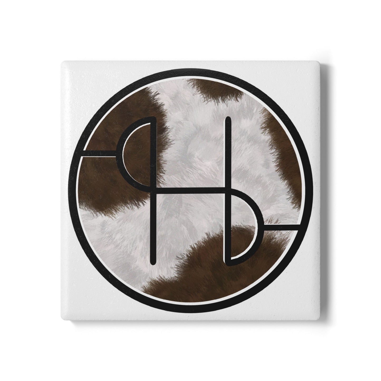 SH Cow Print Ceramic Coasters