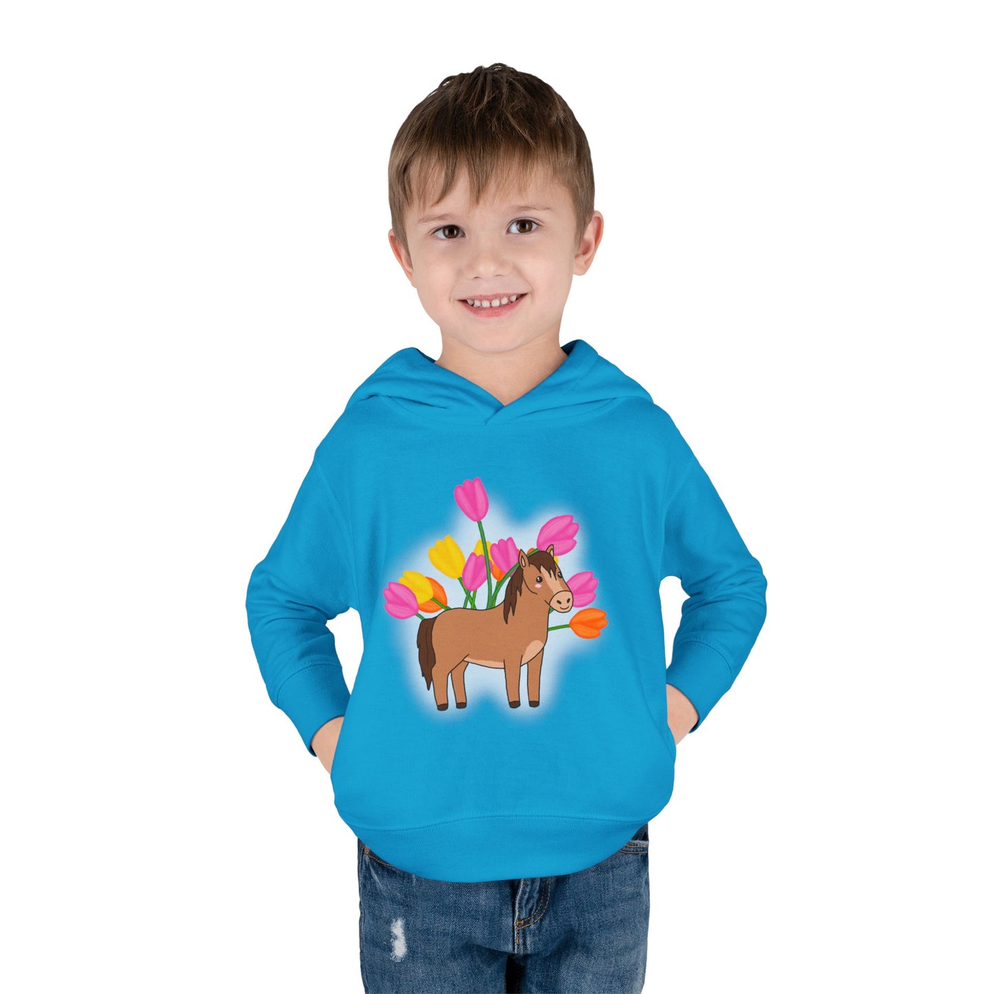 Horse n’ Flowers Hooded Pullover