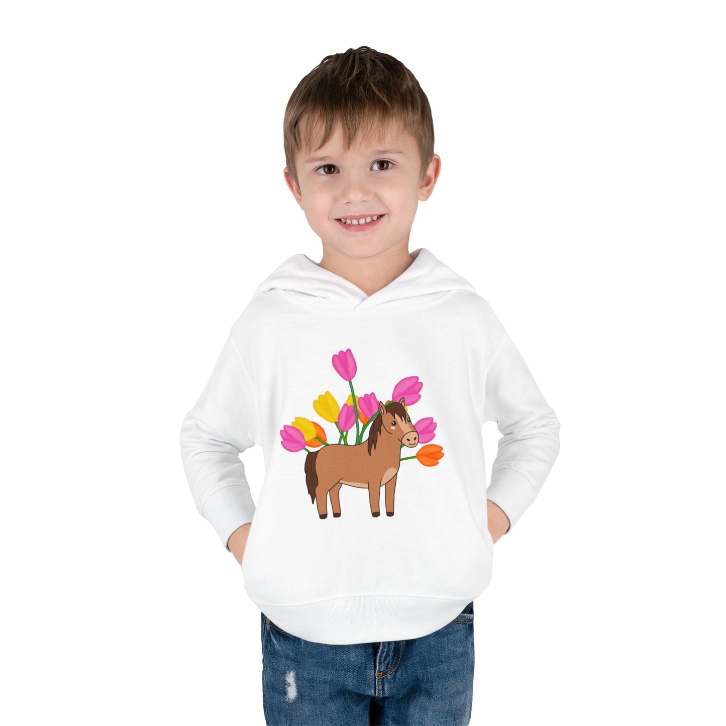 Horse n’ Flowers Hooded Pullover