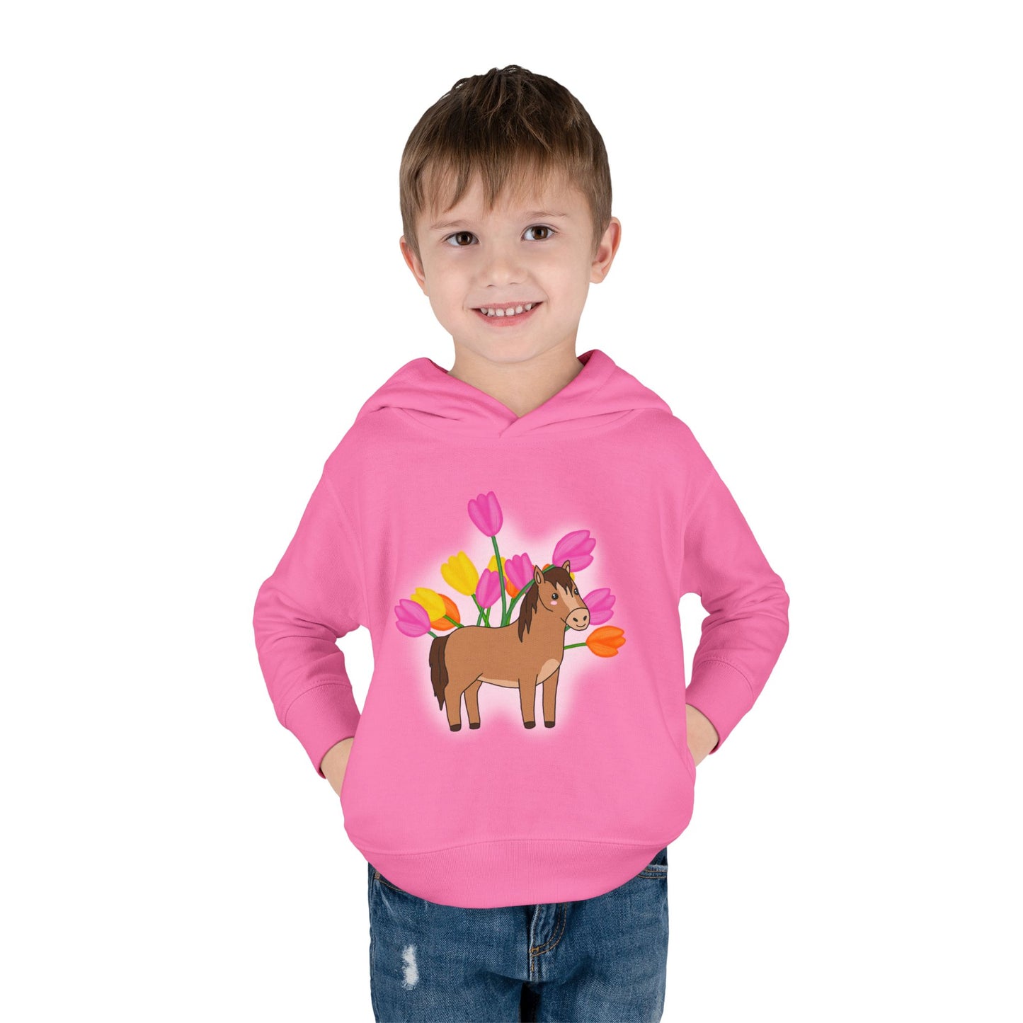 Horse n’ Flowers Hooded Pullover