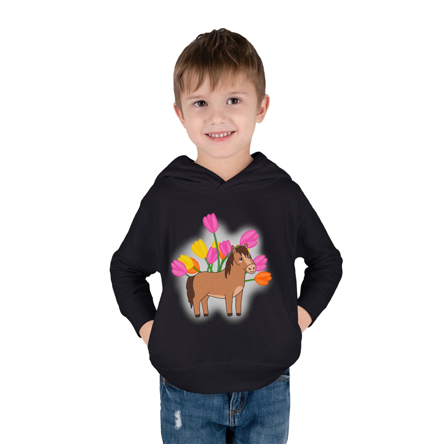 Horse n’ Flowers Hooded Pullover