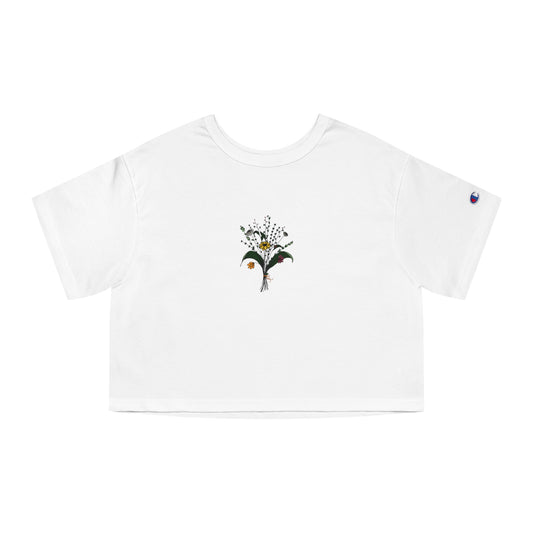 Flower Bouquet Cropped T-Shirt