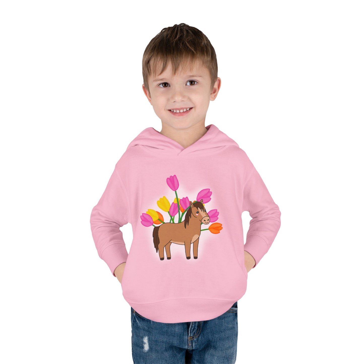 Horse n’ Flowers Hooded Pullover