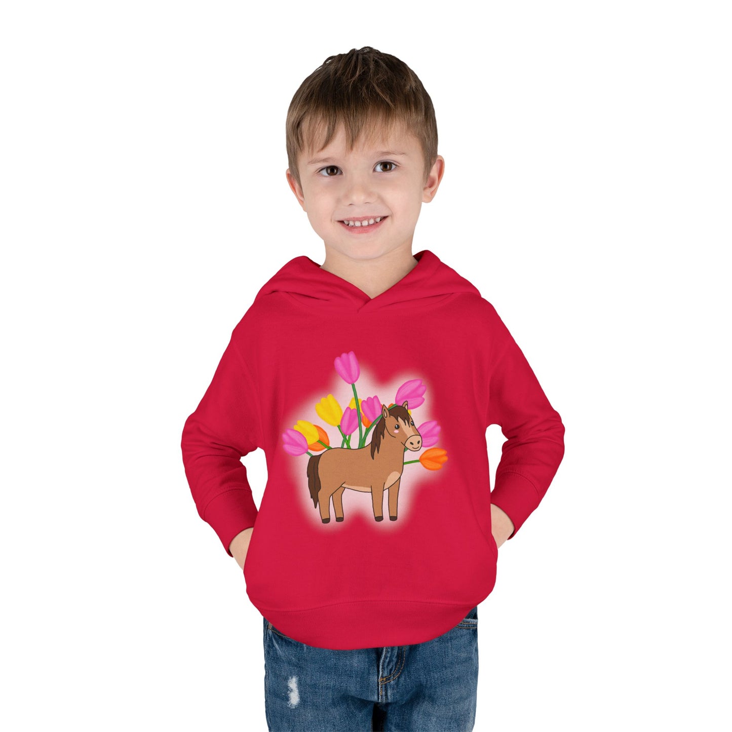 Horse n’ Flowers Hooded Pullover