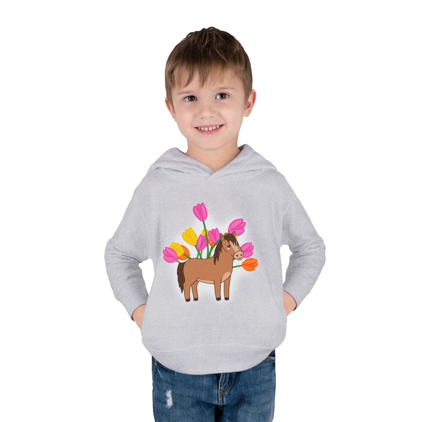 Horse n’ Flowers Hooded Pullover