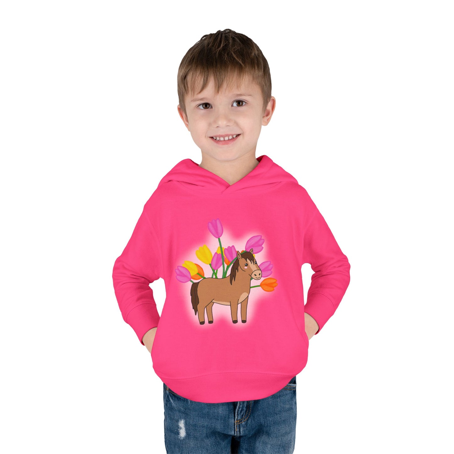 Horse n’ Flowers Hooded Pullover