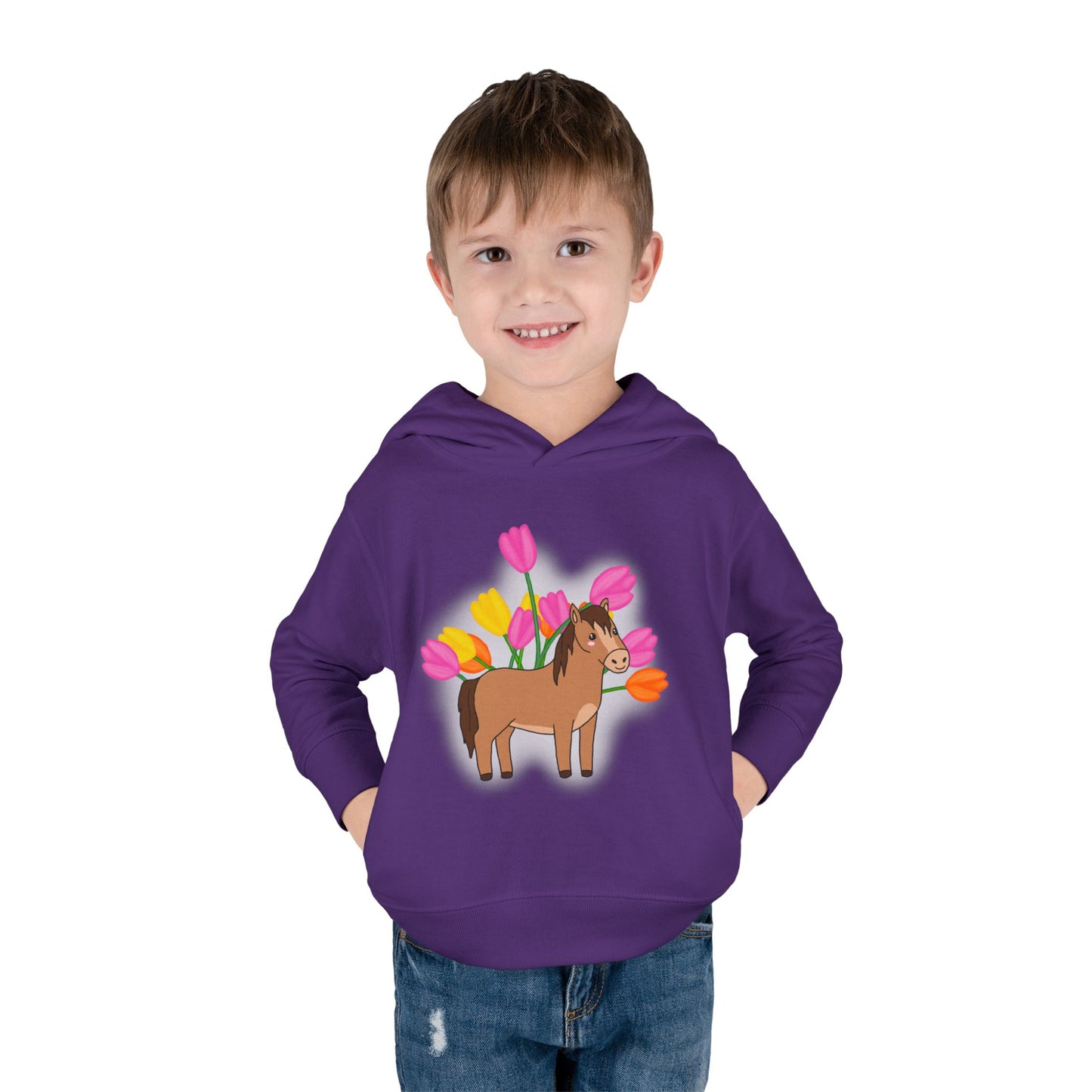 Horse n’ Flowers Hooded Pullover
